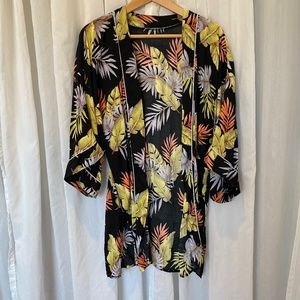 Tropical short kimono/robe